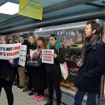 Vegan protesters storm ETHICAL supermarket for selling meat and dairy