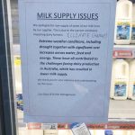 Sydney supermarket experiences a MILK shortage due to extreme weather