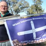 Victoria dairy farmers rekindle miners protest and fly Eureka flag as they rebel against rising water prices