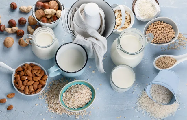 More people are buying plant-based alternatives such as soy, almond or oat milk. CREDIT: ISTOCK