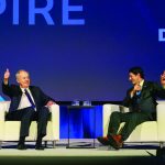 During the IDFA Dairy Forum, Michael Dykes joined the stage with former U.S. House Speaker Paul Ryan talking about the need for immigration reform. (IDFA)