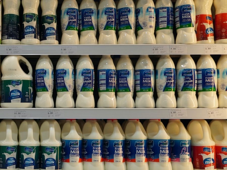 Almarai milks on sale in Dubai