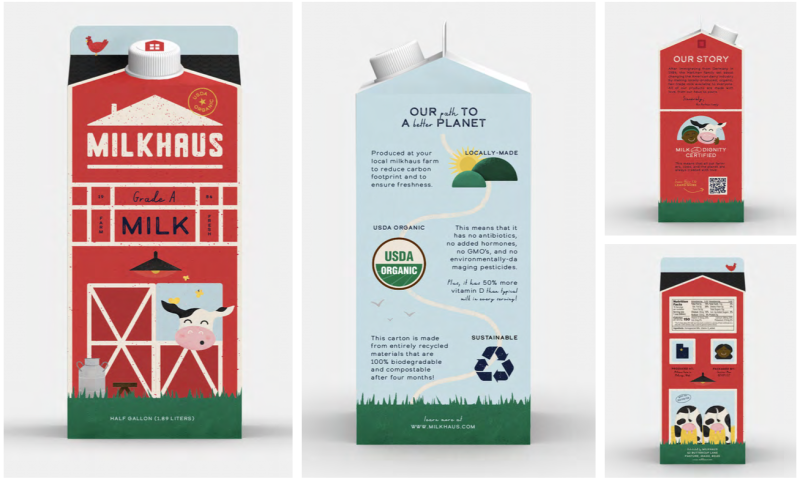 BYU students created new designs for milk gallon jugs and milk cartons in hopes of helping reverse downward trend in milk consumption.