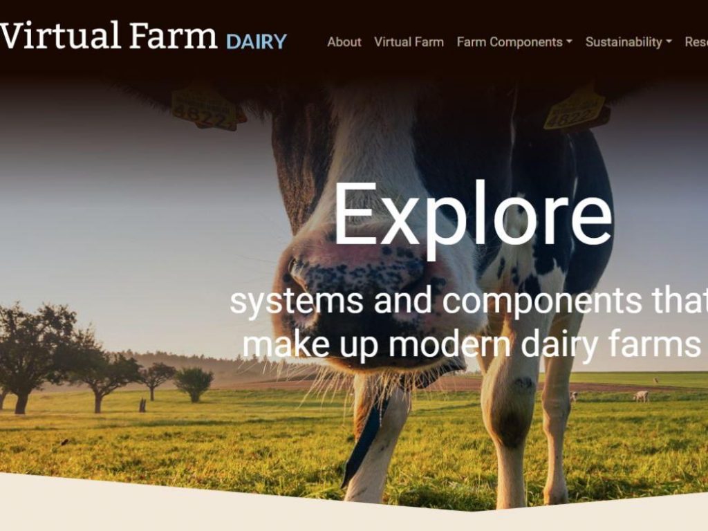 An interactive "virtual farm" website has a new carbon calculator tool that can help dairy farmers see sustainability principles in action and improve farm management decisions related to climate change. Credit: Penn State. All Rights Reserved.