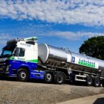 Lakeland Dairies milk collection vehicle on its rounds.