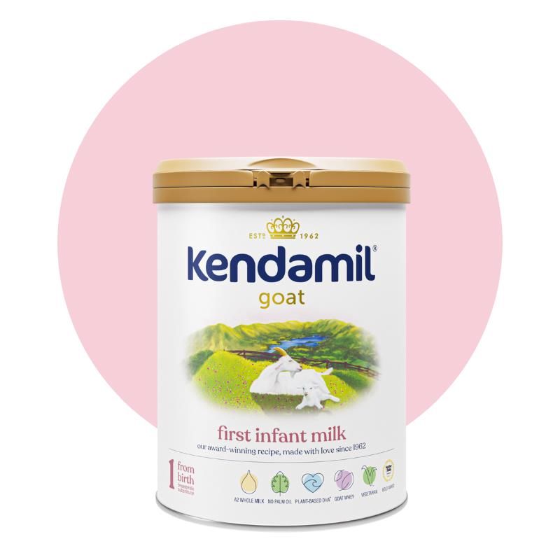 Kendamil goat milk combines A2 whole goat’s milk with a plant-based blend of DHA and ARA from plant sources.