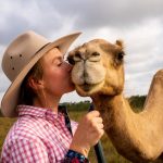 Patrick the camel found fame online after Yasmin Brisbane filmed one of his escapades.