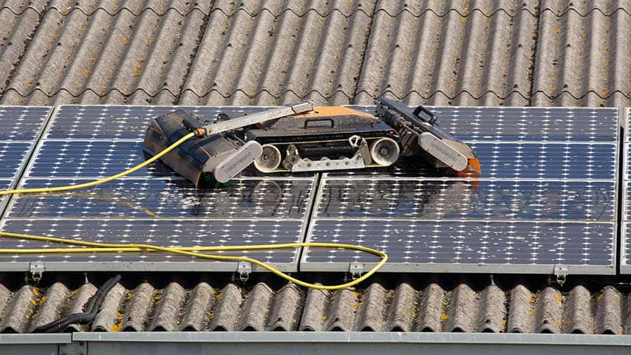 Solar panels should be cleaned regularly 