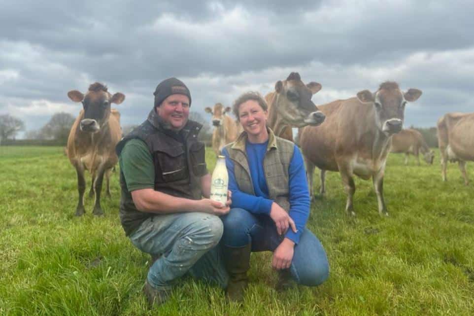 Colletts Farm Dairy selling unpasteurised milk in machine