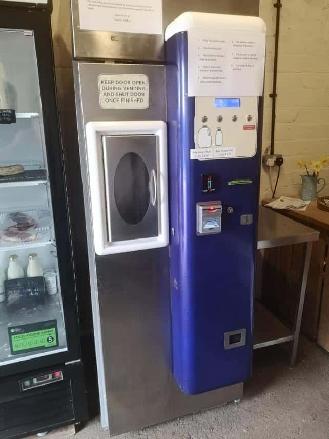 Tasty - the milk from the vending machine costs £1.75 for a one litre bottle (Image: Newsquest)