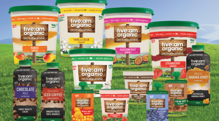 Five:AM expands organic dairy portfolio with three new offerings