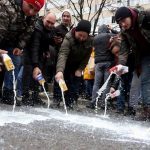 Serbian farmers protest for better milk prices