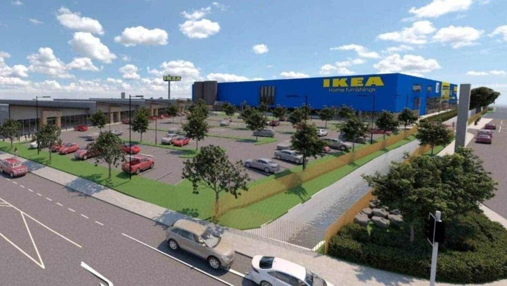 An artist’s impression of a planned Ikea store in Auckland.