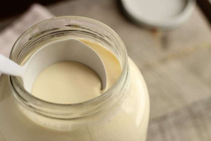 What happens to the milk during natural creaming