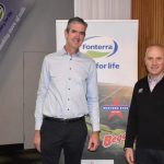 Fonterra Australia’s Farm Source director Matt Watt and managing director Rene Dedoncker were in Moama on June 14 as part of a northern Victoria industry breakfast.