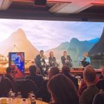 Zespri’s Dan Mathieson, Auckland airport’s Carrie Hurihanganui and Fonterra’s Miles Hurrell speak at the China Business Summit.