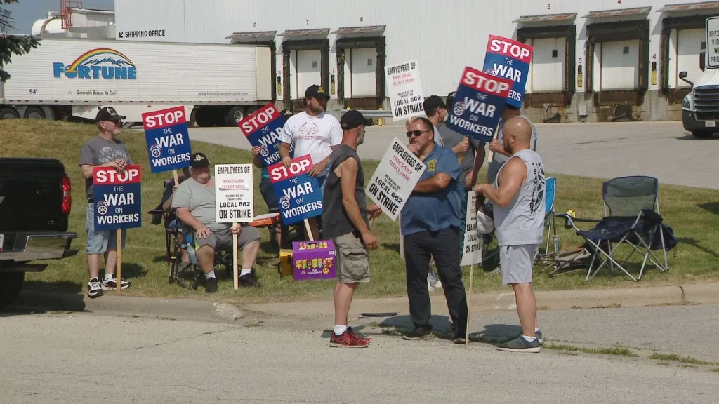 New Dairy Select Milk employees strike over health care plan