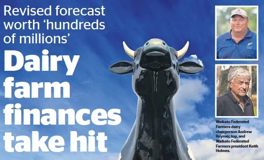 Dairy farm finances take hit