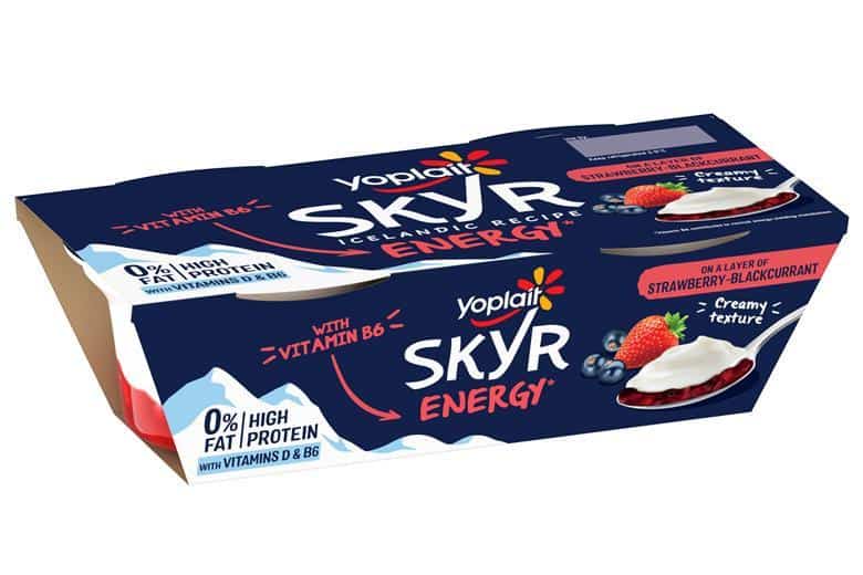 Yoplait launches high protein Skyr Energy range with real fruit