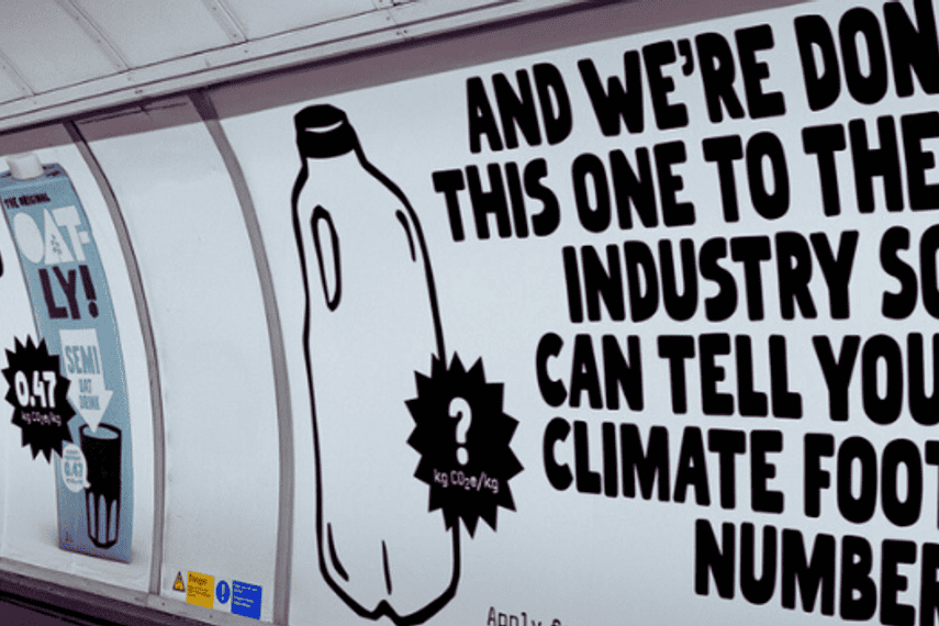 Oatly on daring ‘big dairy’ to show off its climate hoofprint