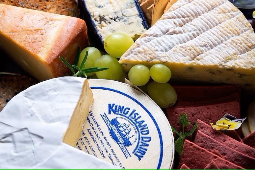 King Island is well known for its award-winning cheeses.(Facebook: King Island Dairy)