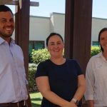 New Murray Dairy Board members (from left) Phil Lang, Claire Baumber and Lucy Galt.