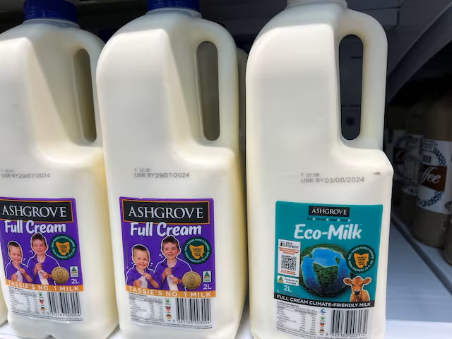 Tasmanian 'Eco-Milk' tests shoppers' thirst for climate-friendly dairy