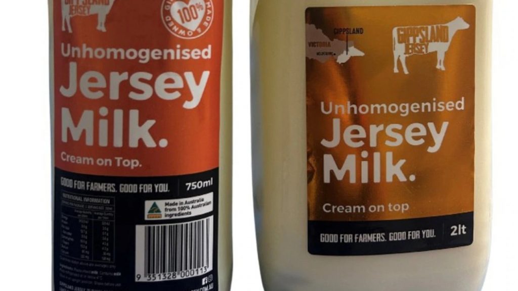 Gippsland Jersey recalls contaminated unhomogenized milk products