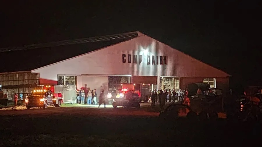 Big fire breaks out at dairy farm in Ashtabula County