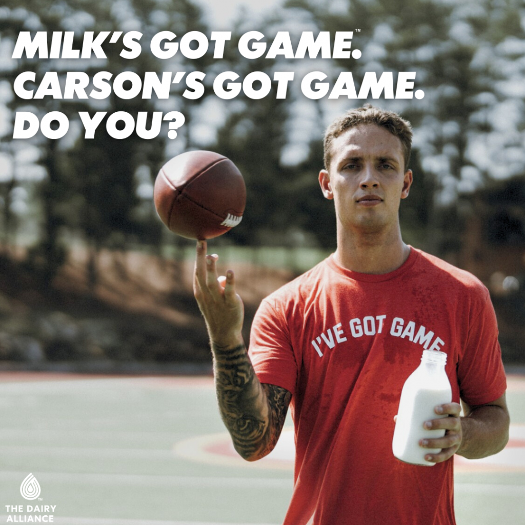 Milk’s Got Game The Dairy Alliance Teams Up with Top QBs to Spotlight Milk’s MVP Status