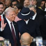 Donald Trump is sworn in as the 47th US President in the US Capitol Rotunda in Washington, DC, on 20 January 2025. Credit: Saul Loeb/Pool/AFP/ via Getty Images