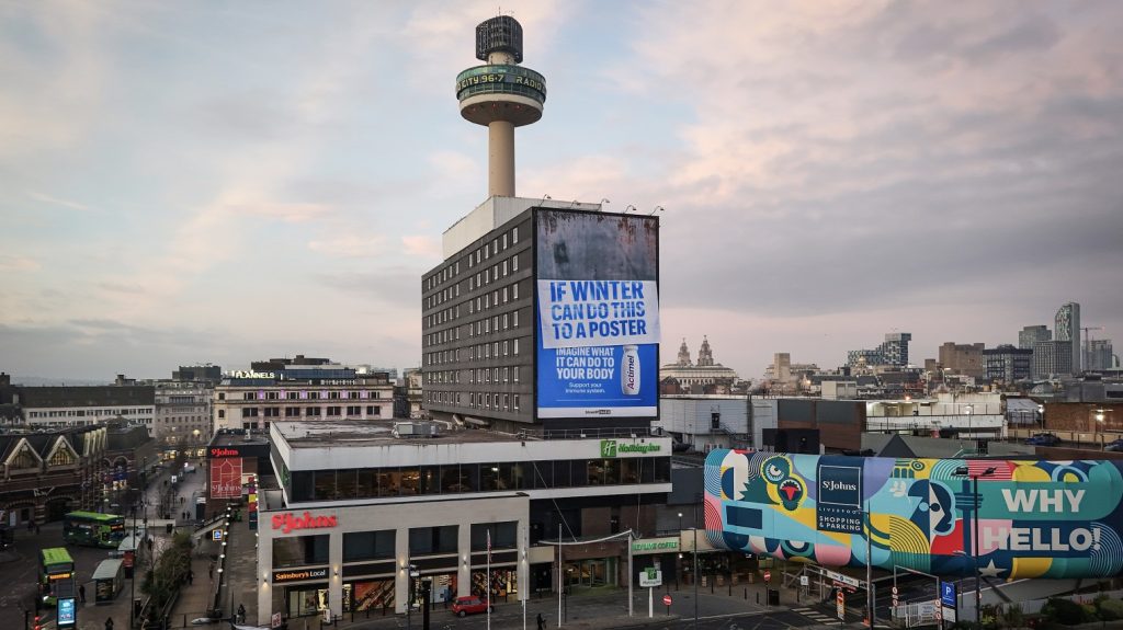 Danone reveals the harshness of winter season in dramatic OOH 3