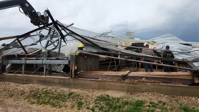 Dodge County farmers in shock, grateful for their community following devastating tornadoes