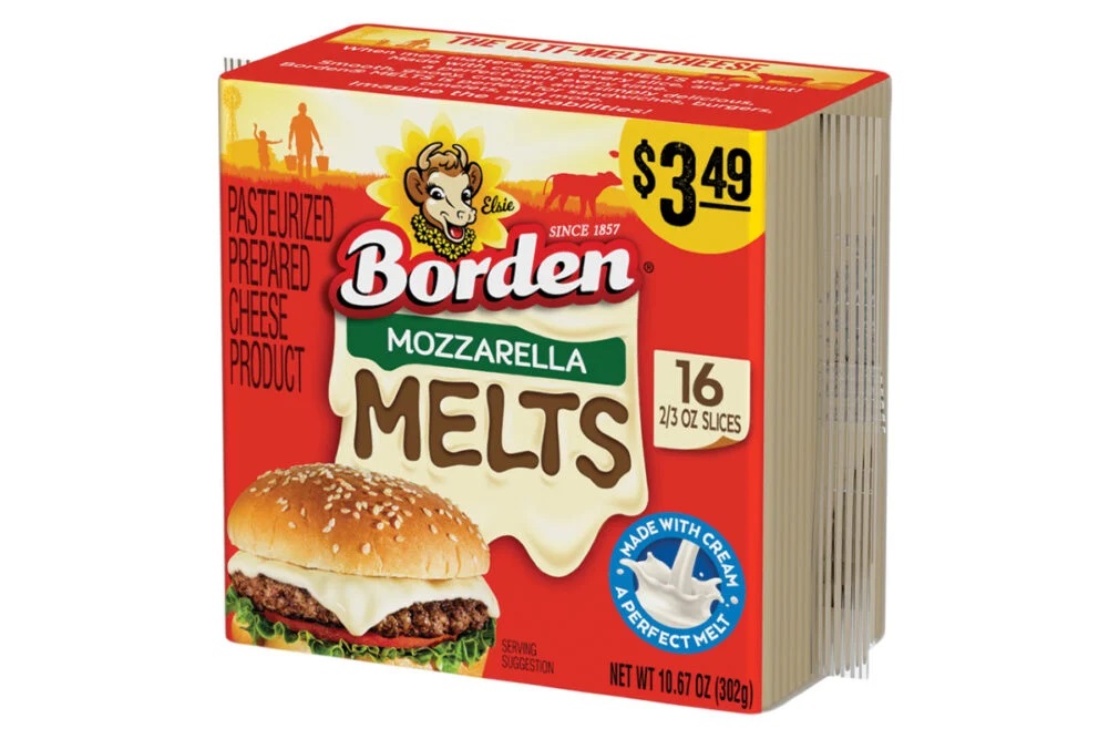 Borden Adds Mozzarella to Its Melts Cheese Line